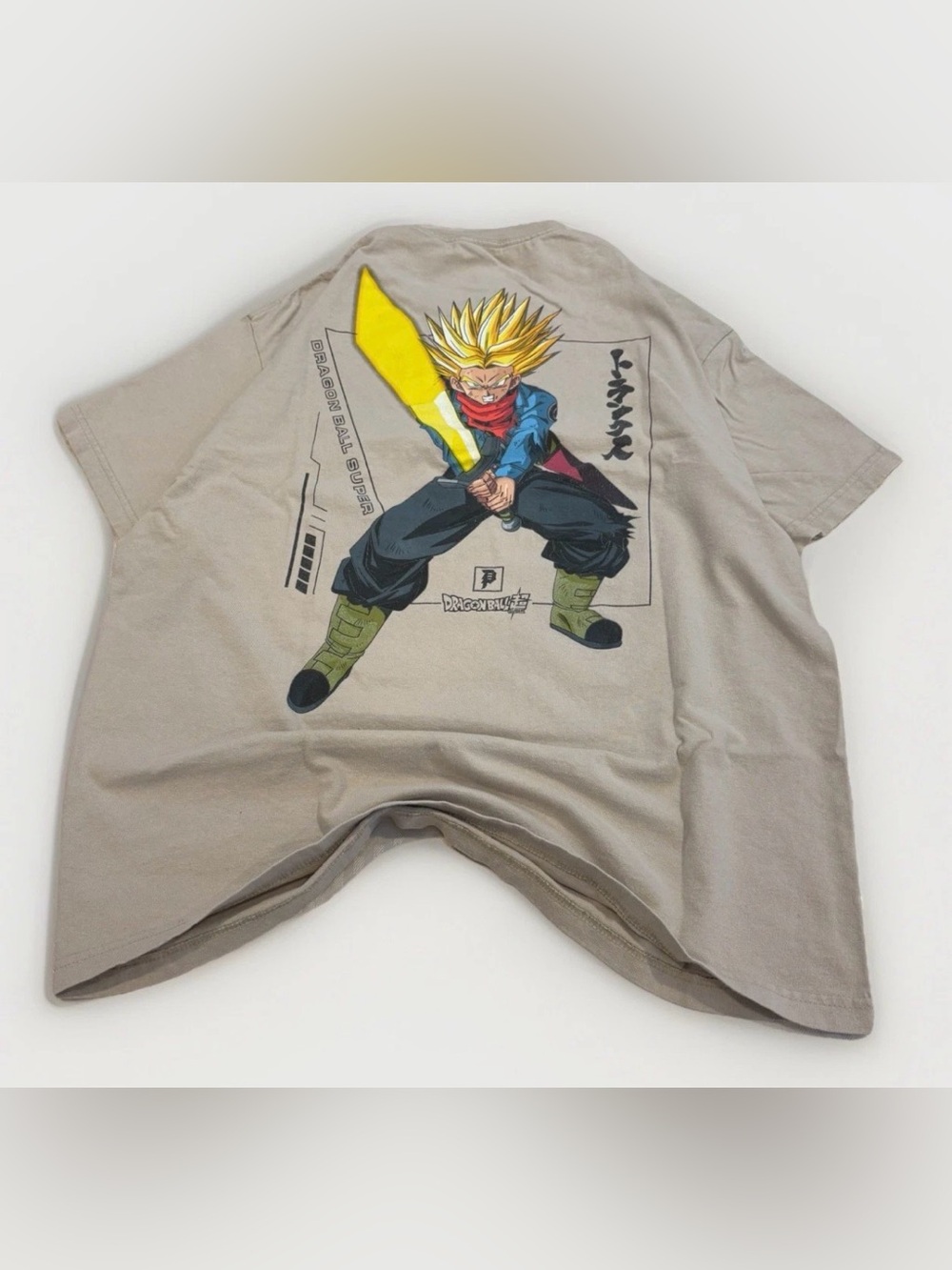 Primitive x Dragon Ball T-Shirt Super Trunks Sand Size 2XL Anime Cartoon Tee Y2K